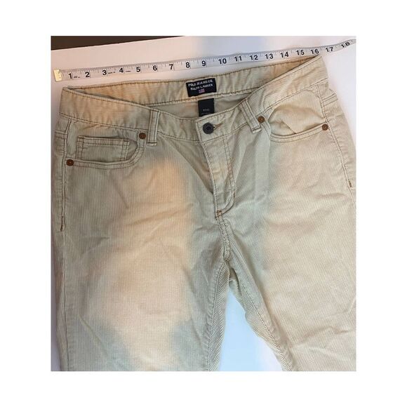 Vintage Polo Jeans Co. Ralph Lauren Tan Corduroy Jeans Straight - 8 (32 length) - Picture 4 of 8